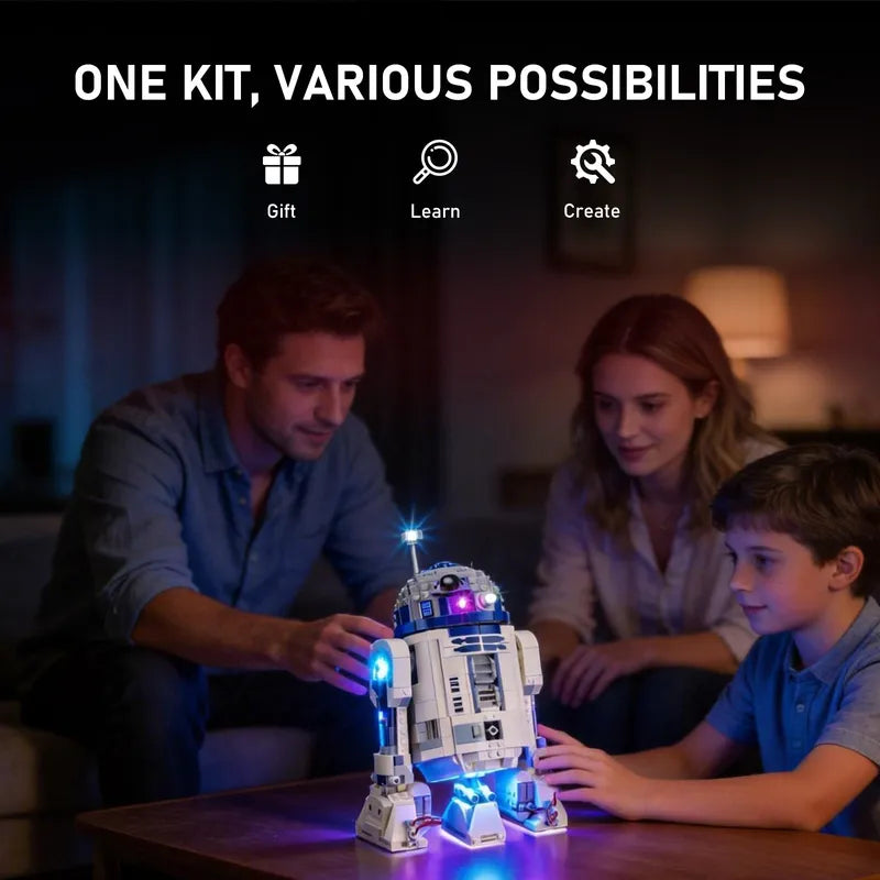 Beleuchtungsset für Star Wars R2-D2 75379 -Briksmax 2.0 | Touch-Steuerung