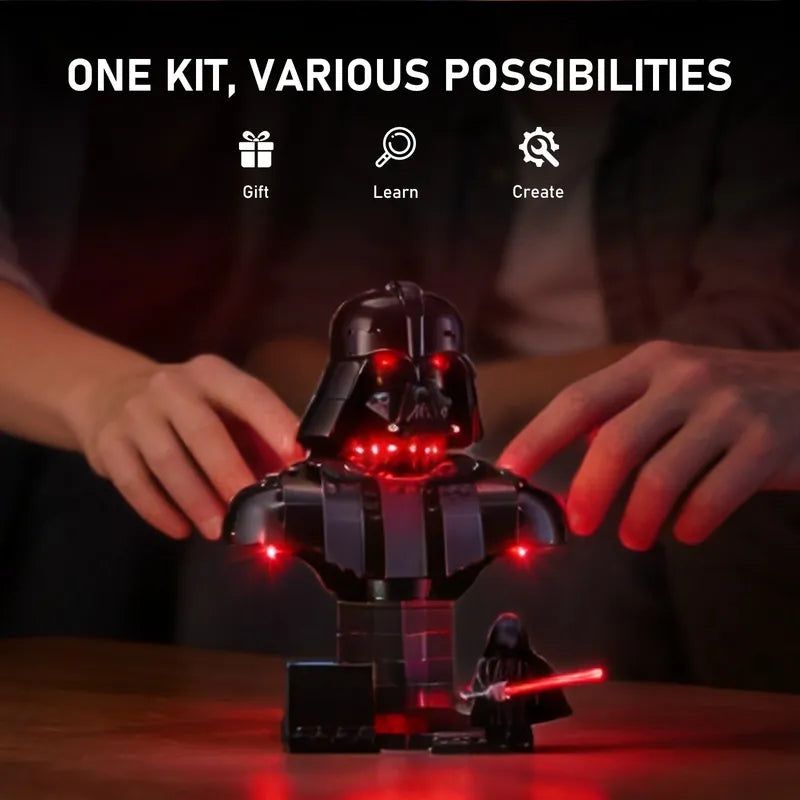 Beleuchtungsset für Darth Vader Büste 75439-Briksmax 2.0