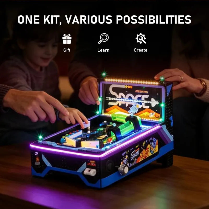 Light kit for Classic Space Pinball Machine 11374 – Dynamic Lighting Effects| Briksmax 2.0