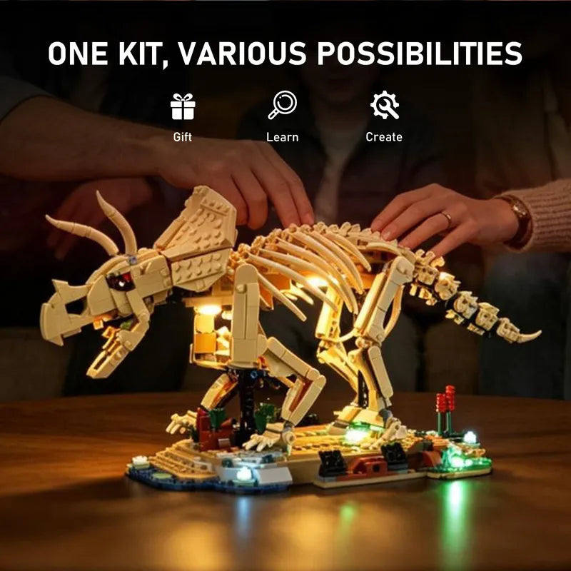 Light kit for Dinosaur Fossils: Triceratops 77985 - Briksmax