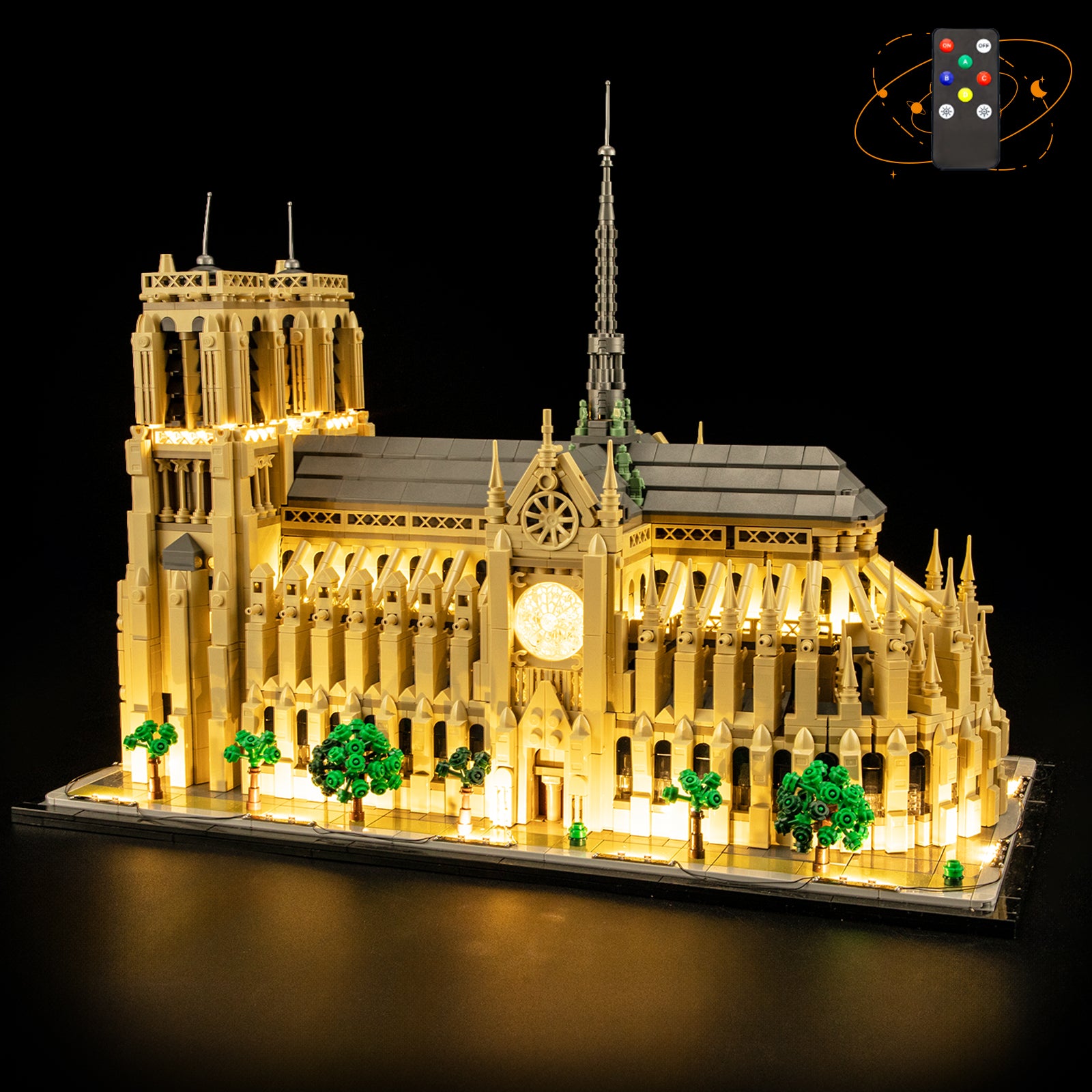 Light Kit for Notre-Dame de Paris 21061-Lightailing(Remote Version)