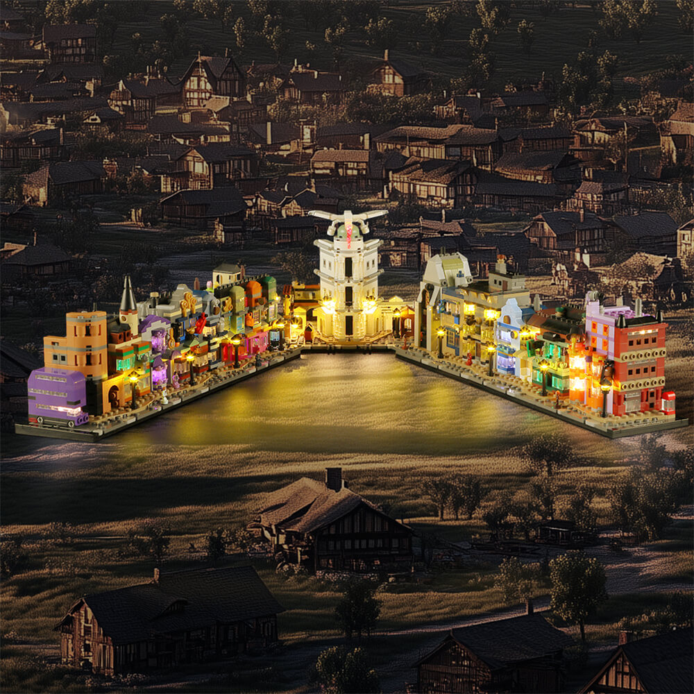 Light Kit for Diagon Alley Wizarding Shops 76444 - Briksmax 2.0