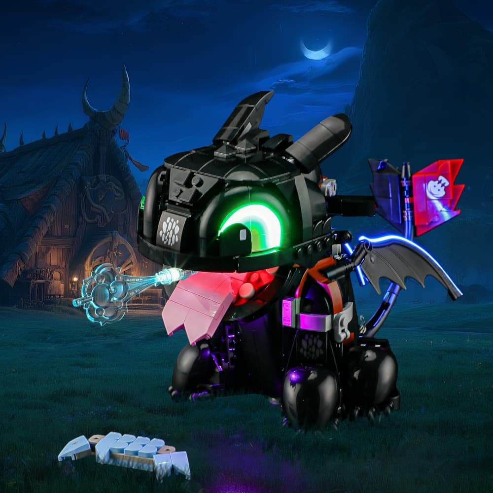 Briksmax 2.0 Light Kit For How to Train Your Dragon: Toothless #10375- 1