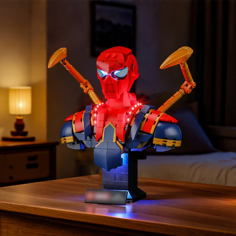 Briksmax 2.0 Light Kit For LEGO  Iron Spider-Man Bust
