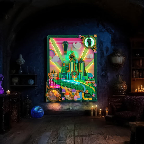Light Kit For Emerald City Wall Art  #75685-Briksmax 2.0