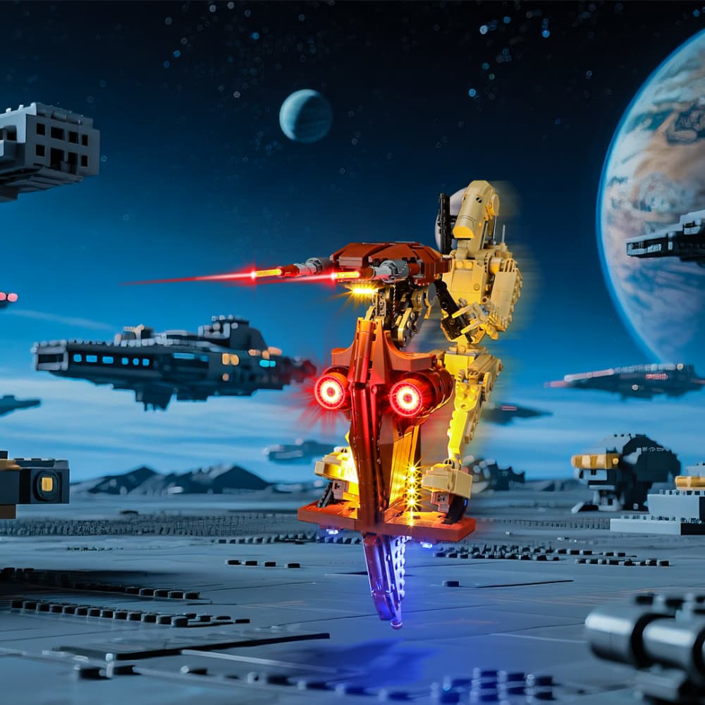 Briksmax Light Kit For Battle Droid with STAP #75428- 1