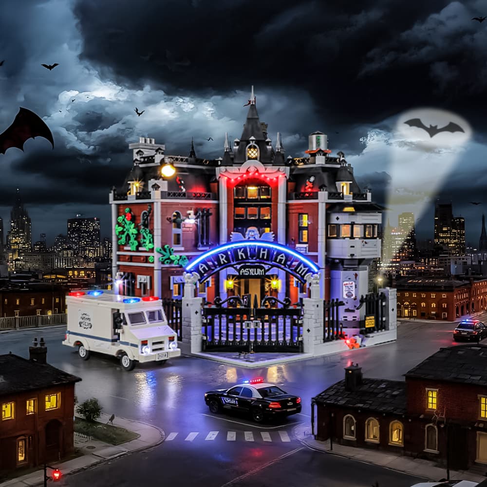 Briksmax 2.0 Light Kit For LEGO Arkham Asylum  #76300- 1