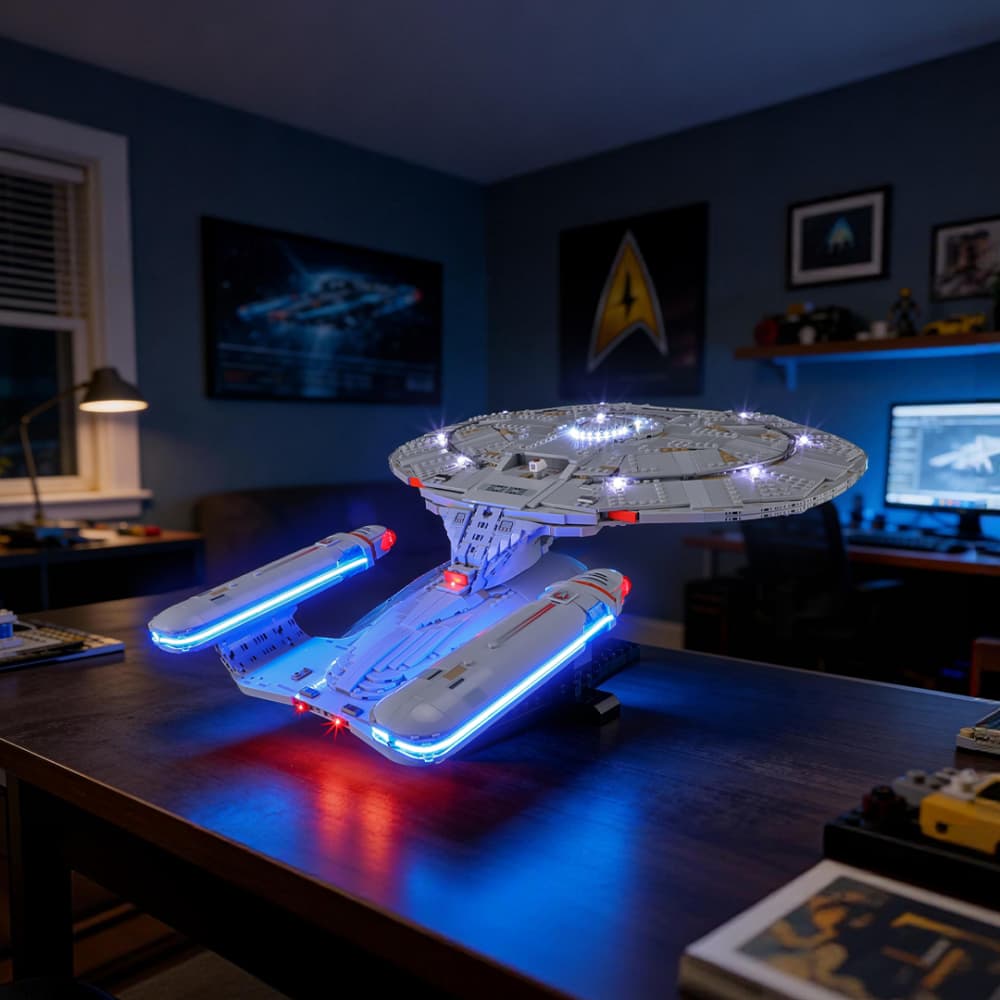 Lightailing Light Kit for LEGO Star Trek: U.S.S. Enterprise NCC-1701-D 10356 - 1