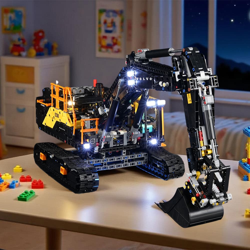 Lightailing Light Kit For LEGO Volvo EC500 Hybrid Excavator #42215 - 1