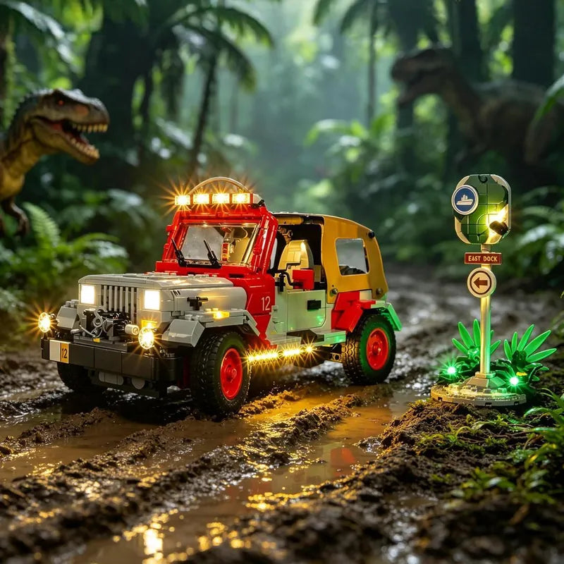 Light Kit for Jurassic Park Jeep Wrangler 77984 - Lightailing