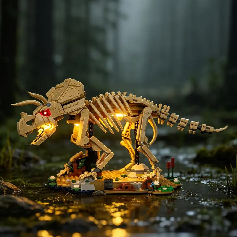 Light kit for Dinosaur Fossils: Triceratops 77985 - Lightailing