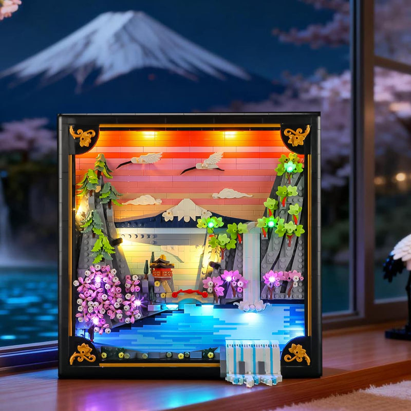 LEGO Japanese Cherry Blossom Landscape Light Kit | LED Upgrade