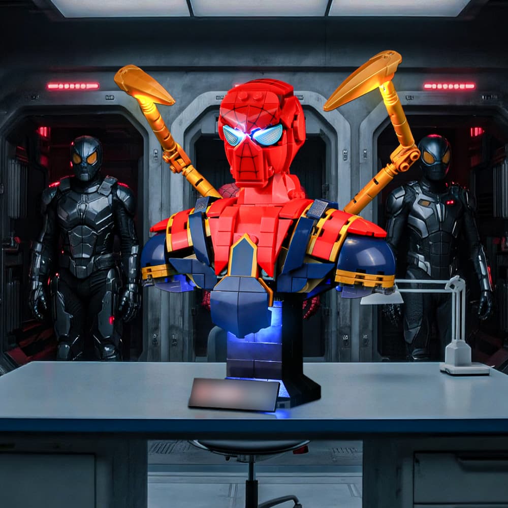 Lightailing Light Kit For LEGO Iron Spider-Man Bust #76326 - 1