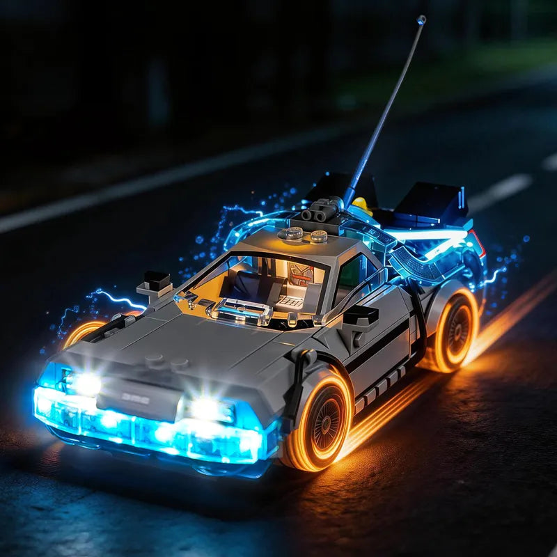 Light Kit for Time Machine from Back to the Future 77256 -Lightailing | Full Glow（High Brightness）