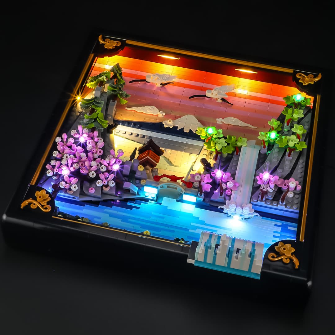 Light Kit for Japanese Cherry Blossom Landscape 31218 - Lightailing