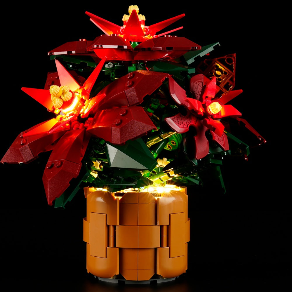 Lightailing Light Kit For LEGO Poinsettia 10370 -5