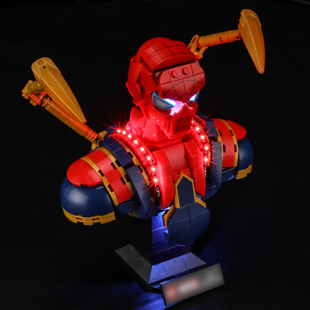 Briksmax 2.0 Light Kit For LEGO  Iron Spider-Man Bust #76326 - 5