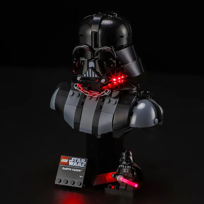 Beleuchtungsset für Darth Vader Büste 75439-Briksmax 2.0