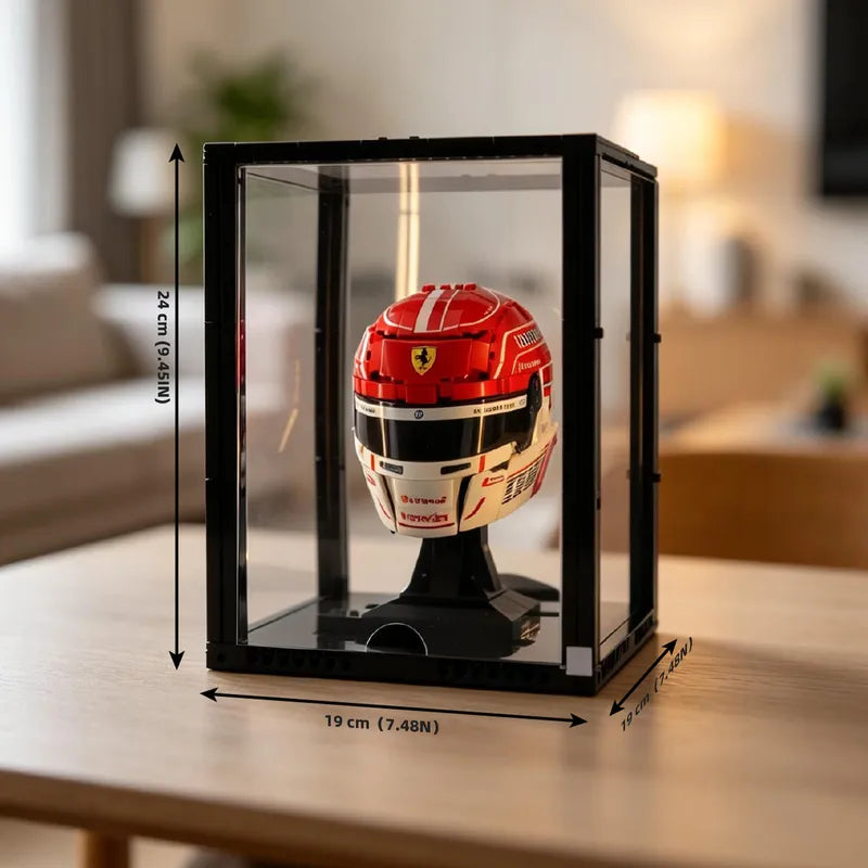 Lighted Front-Opening Display Case for LEGO® Models – 19 × 19 × 24 cm
