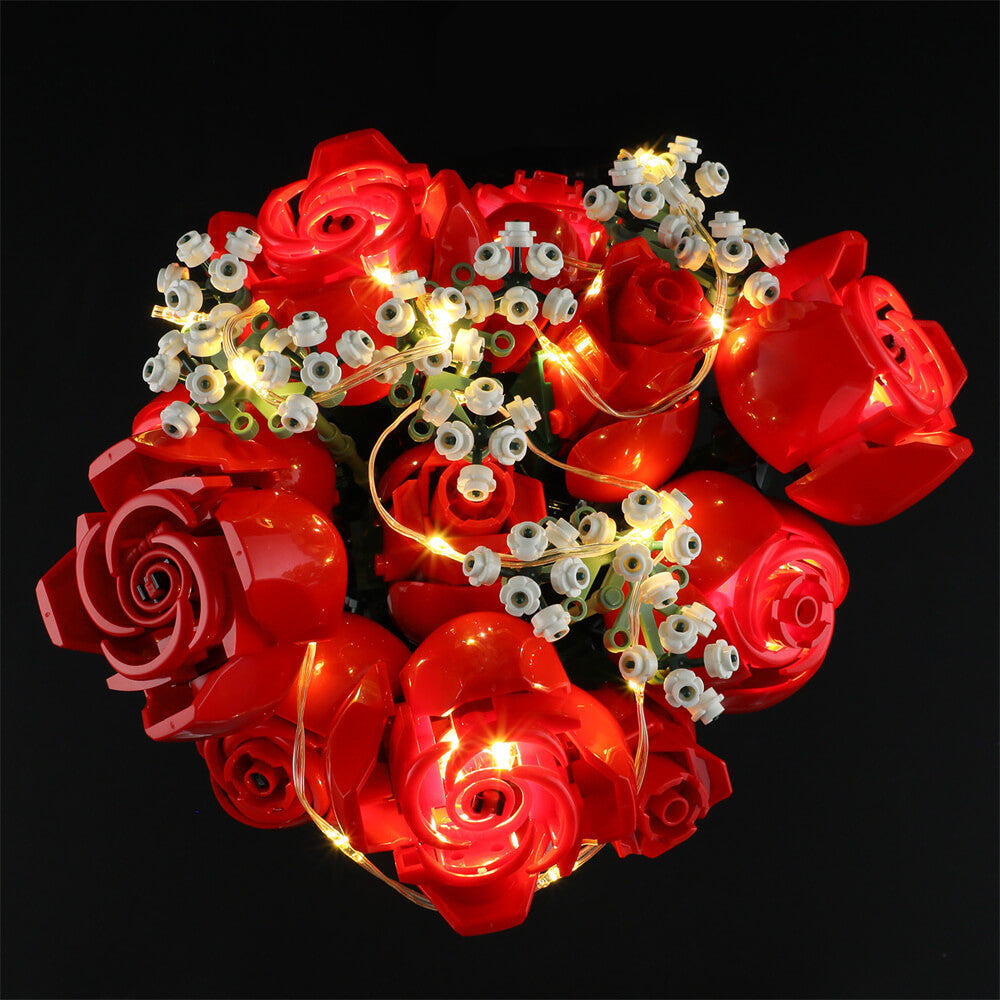 Beleuchtungsset für Bouquet of Roses 10328 - Briksmax 2.0 (Musikversion)
