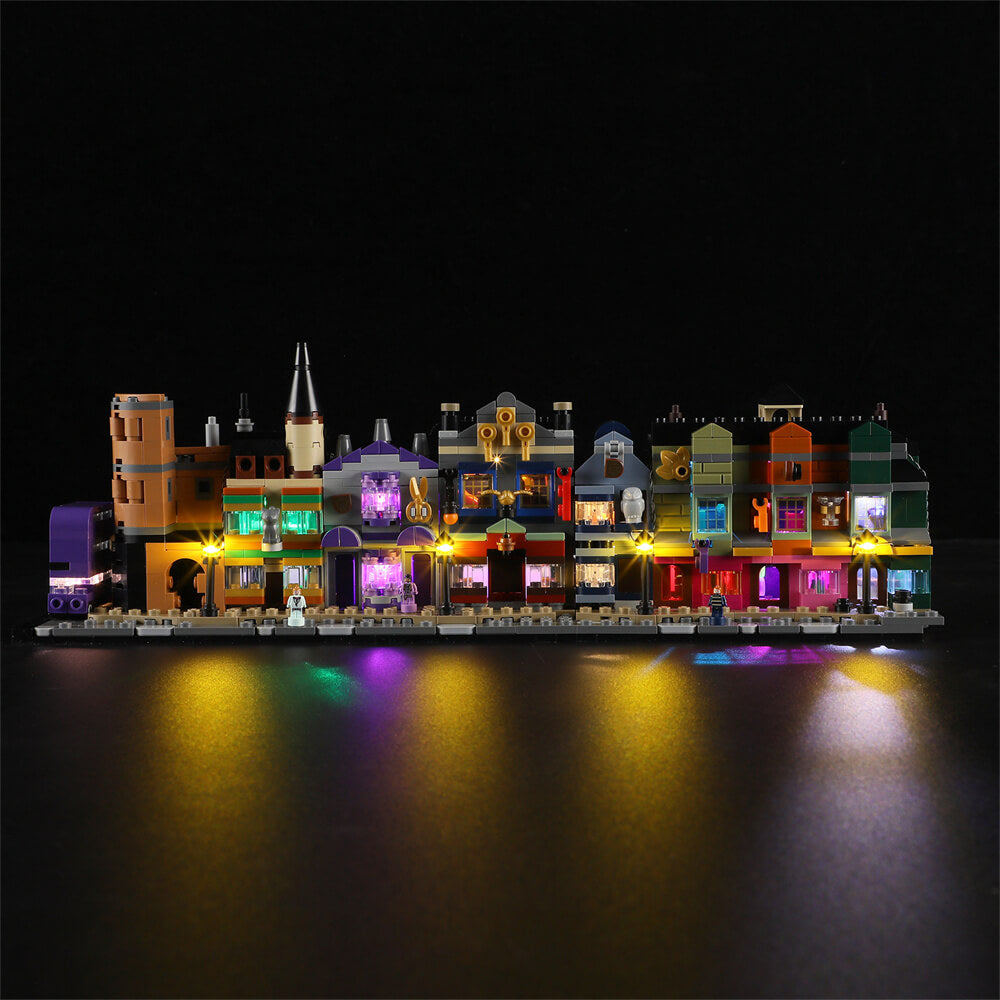 Light Kit for Diagon Alley Wizarding Shops 76444 - Briksmax 2.0