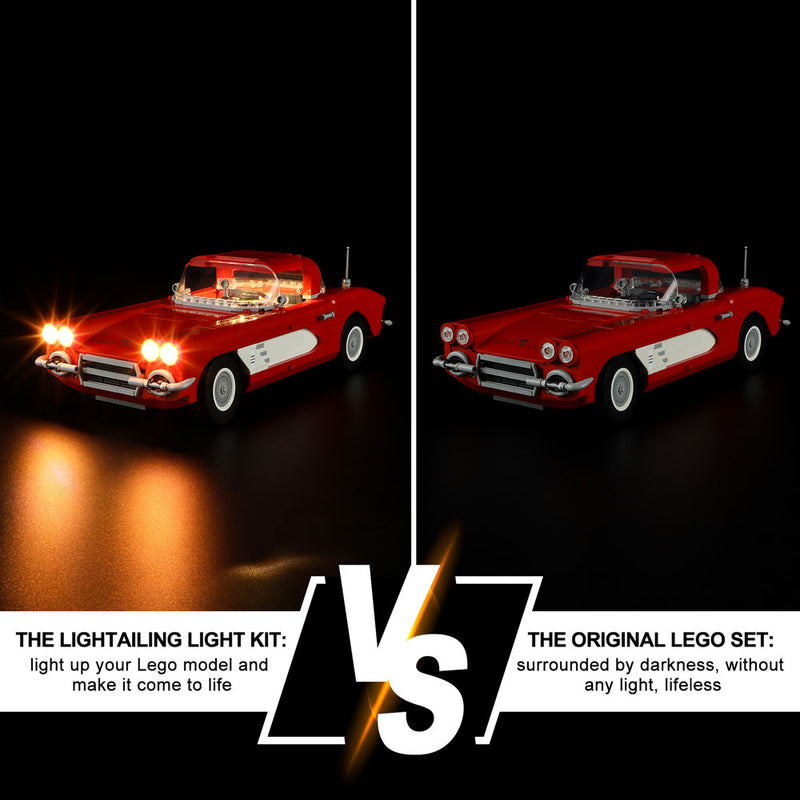 Lightailing Lichtset für LEGO Chevrolet Corvette 1961 10321