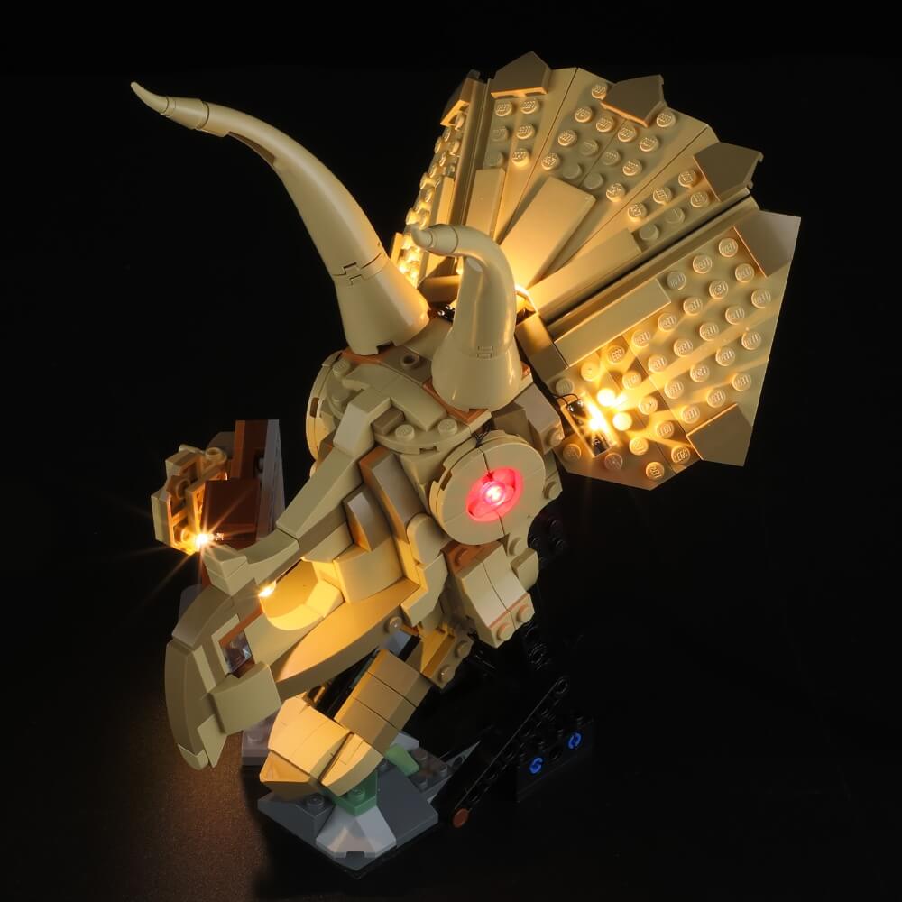Light Kit for Dinosaur Fossils: Triceratops Skull 76969-Lightailing