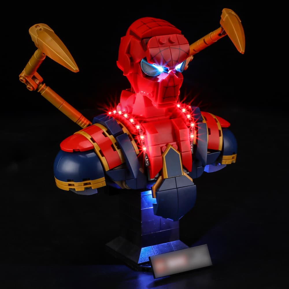Briksmax 2.0 Light Kit For LEGO  Iron Spider-Man Bust #76326 - 6