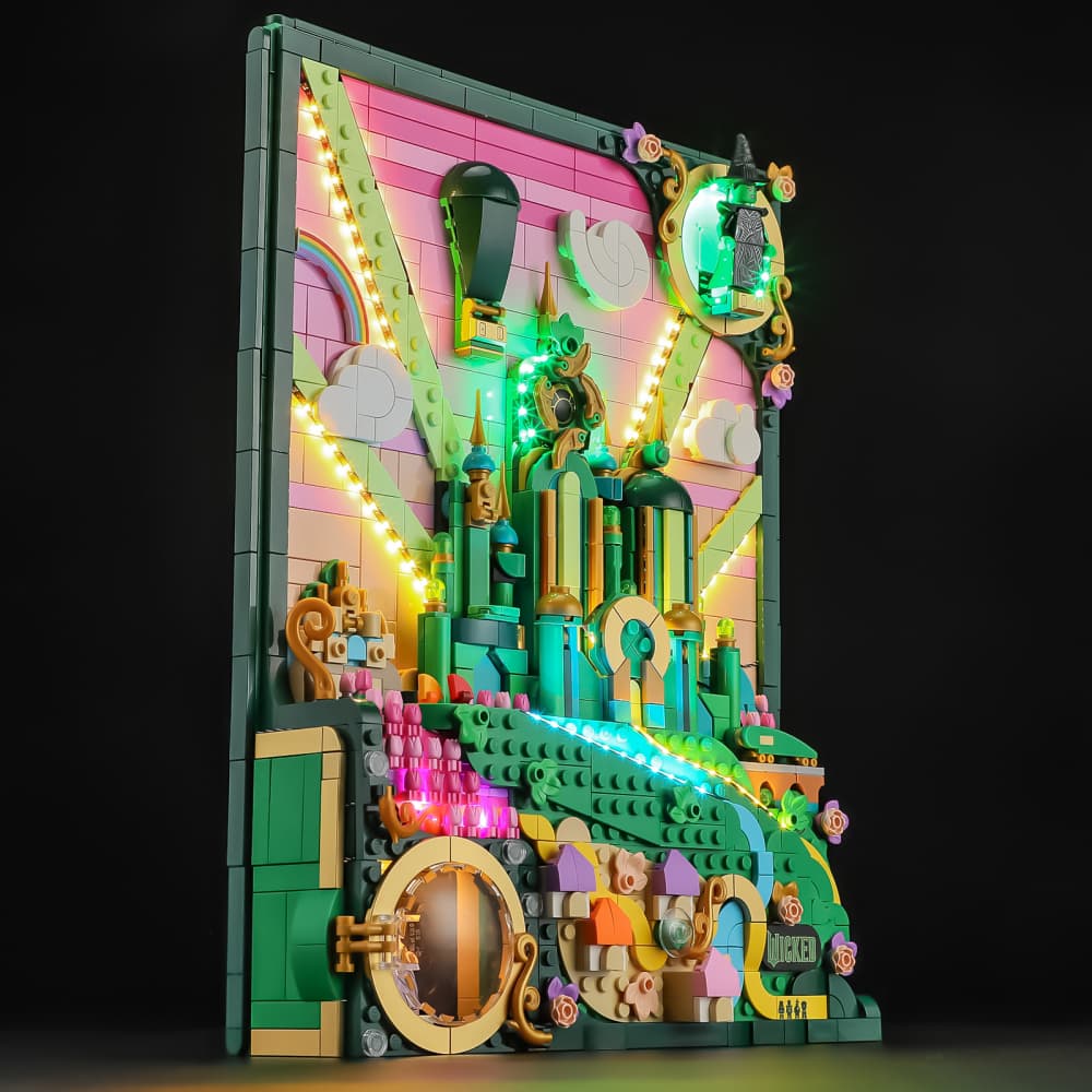 Briksmax 2.0 Light Kit For LEGO Wicked Emerald City Wall Art  #75685-7