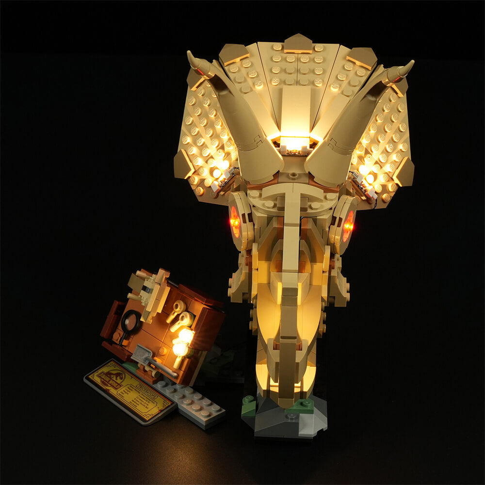 Light Kit for Dinosaur Fossils: Triceratops Skull 76969 - Briksmax 2.0