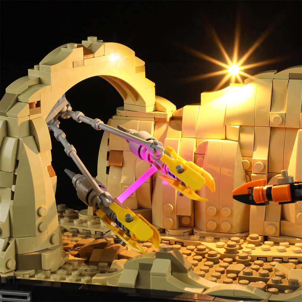 Beleuchtungsset für das Mos Espa Podrace Diorama 75380-Briksmax