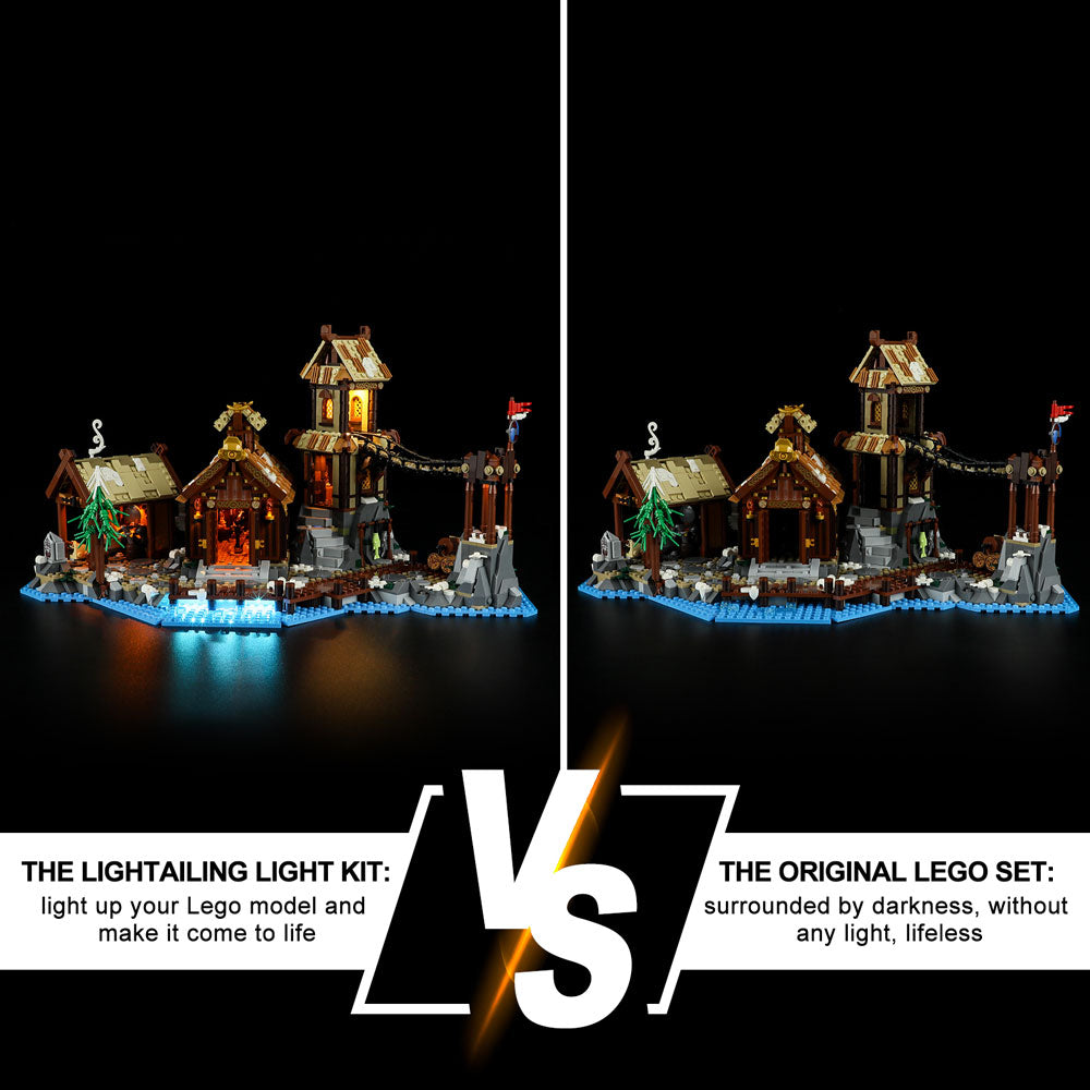Light Kit for Viking Village 21343-Lightailing