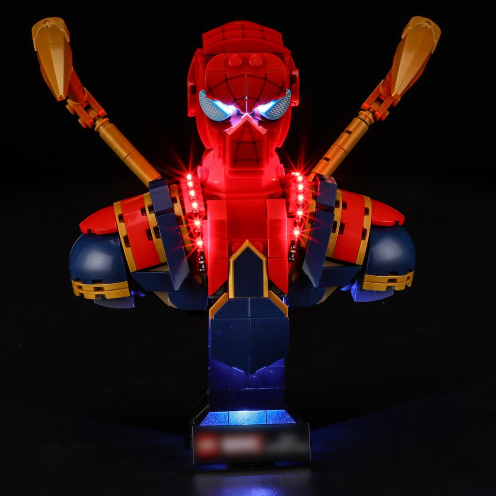 Briksmax 2.0 Light Kit For LEGO  Iron Spider-Man Bust #76326 - 7