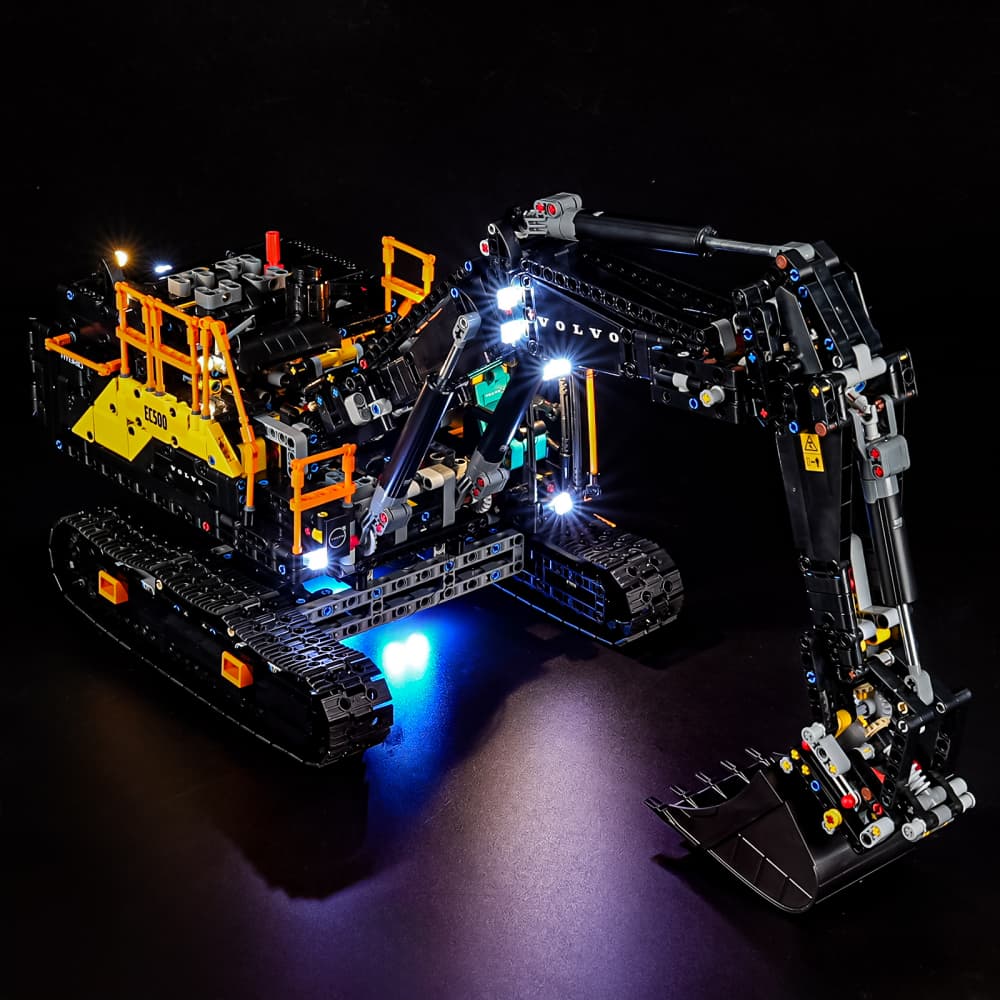 Lightailing Light Kit For LEGO Volvo EC500 Hybrid Excavator #42215 -5