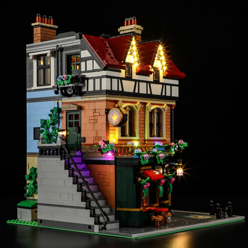 Briksmax 2.0 Light Kit For Tudor Corner 10350(Christmas Version)- 6