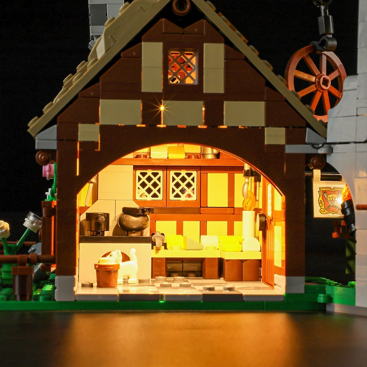 Light Kit For Medieval Town Square 10332-BriksMax