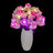 Beleuchtungsset für einen Strauß rosa Rosen 10374- Lightailing