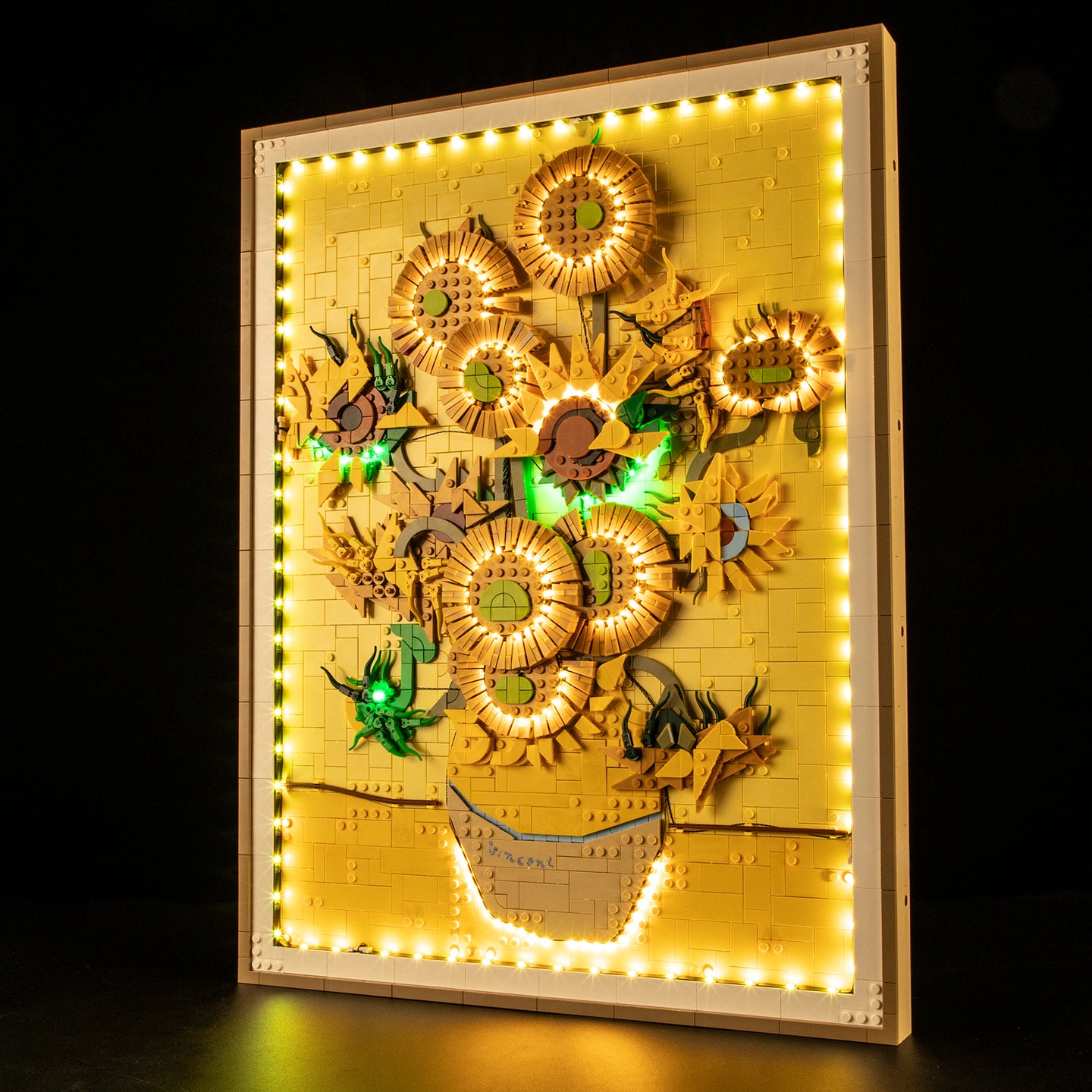 Lichtset für Vincent van Gogh – Sonnenblumen 31215 - Briksmax 2.0 (Fernbedienungsversion)
