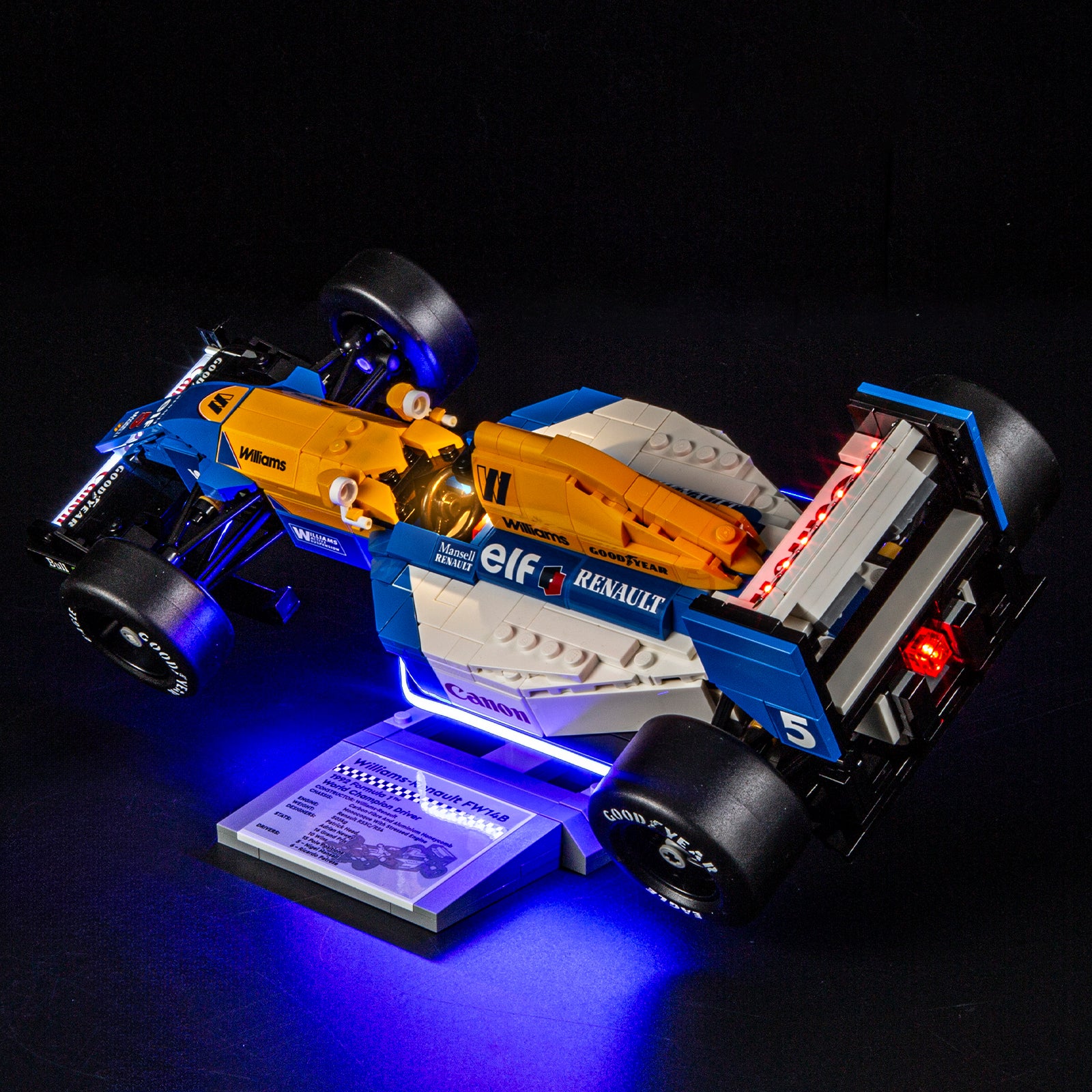 Light Kit For LEGO Williams Racing FW14B & Nigel Mansell #10353-5