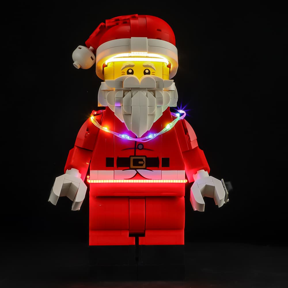 Light Kit for Up-Scaled Santa Minifigure 40820- Briksmax 2.0