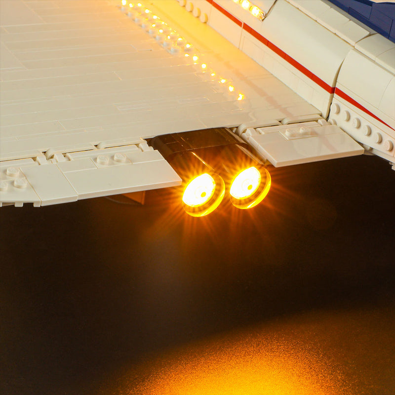 YEABRICKS Kit Luci a LED per-10318 Icons Concorde Modello da YEABRICKS Kit Luci a LED per-10318 Icons Concorde Modello da