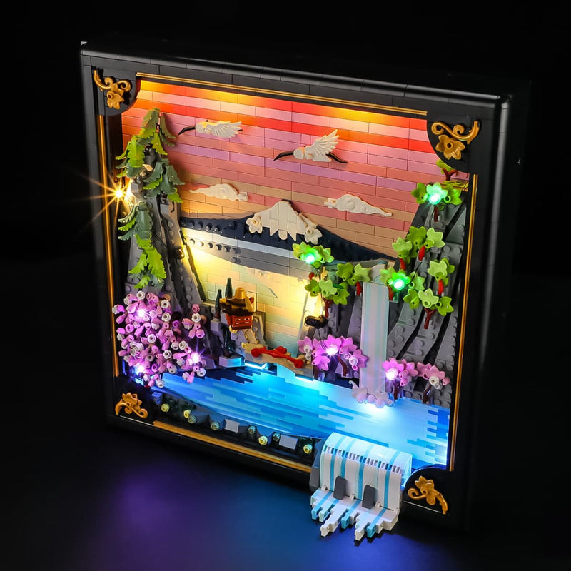 LEGO Japanese Cherry Blossom Landscape Light Kit | LED Upgrade