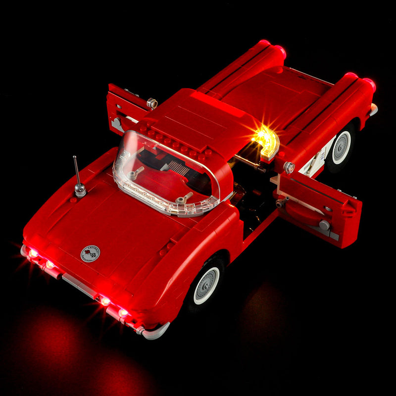 Briksmax Beleuchtungsset für LEGO Chevrolet Corvette 1961 10321