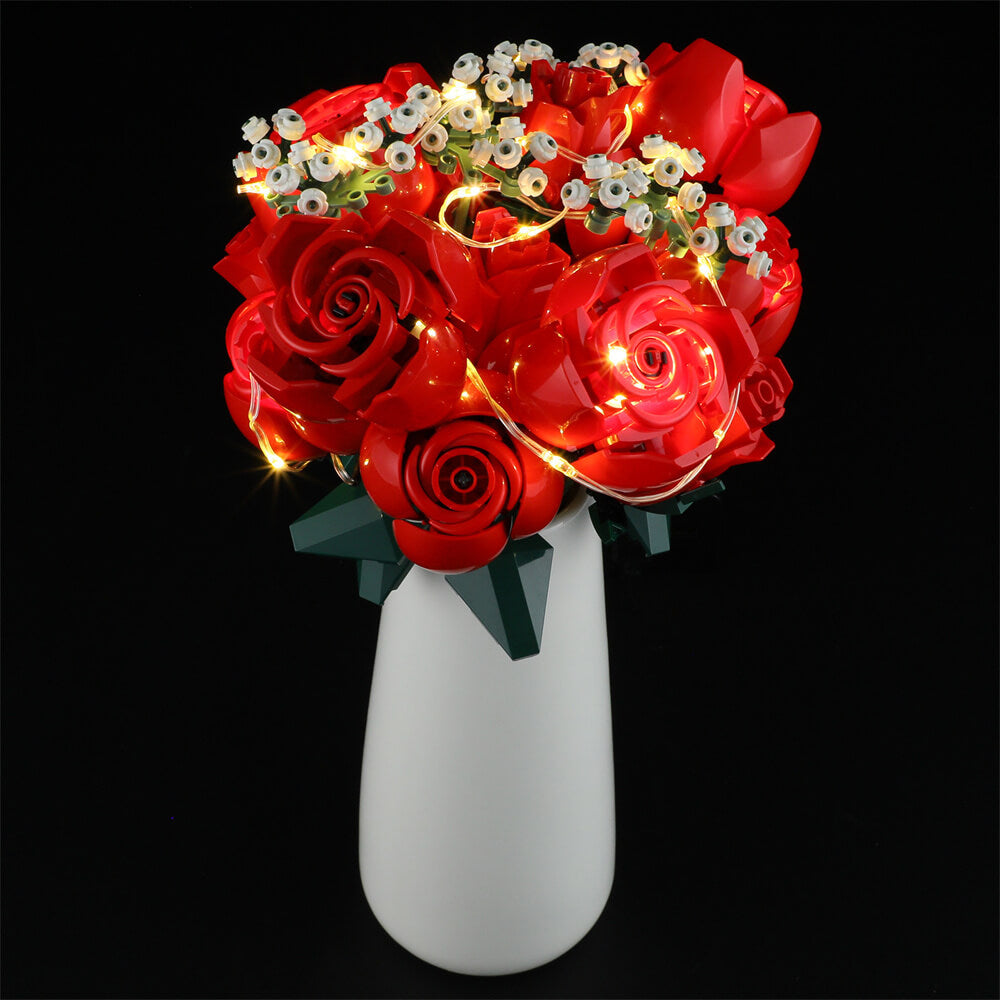 Beleuchtungsset für Bouquet of Roses 10328 - Briksmax 2.0 (Musikversion)