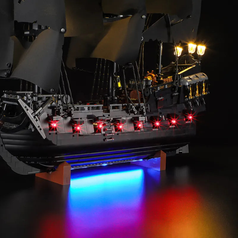 Light Kit for Captain Jack Sparrow's Pirate Ship 10365| Crimson Glow | Lightailing
