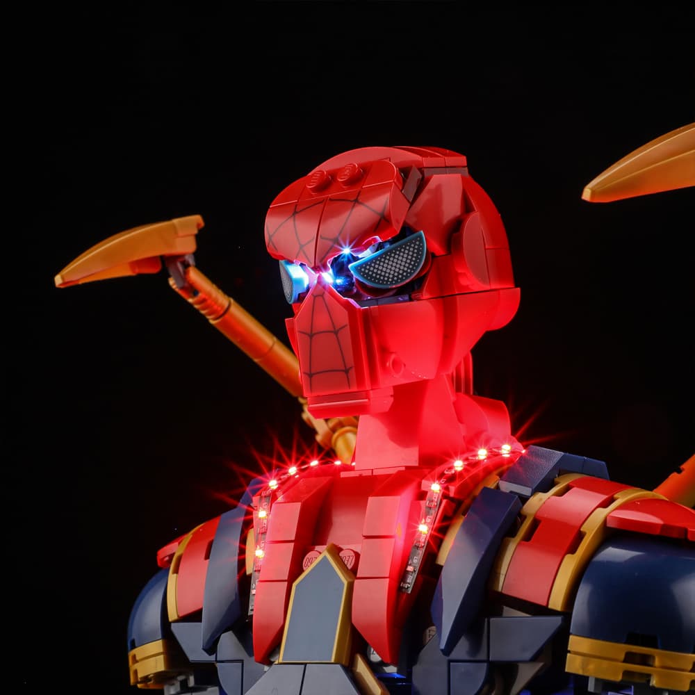 Briksmax 2.0 Light Kit For LEGO  Iron Spider-Man Bust #76326 - 9