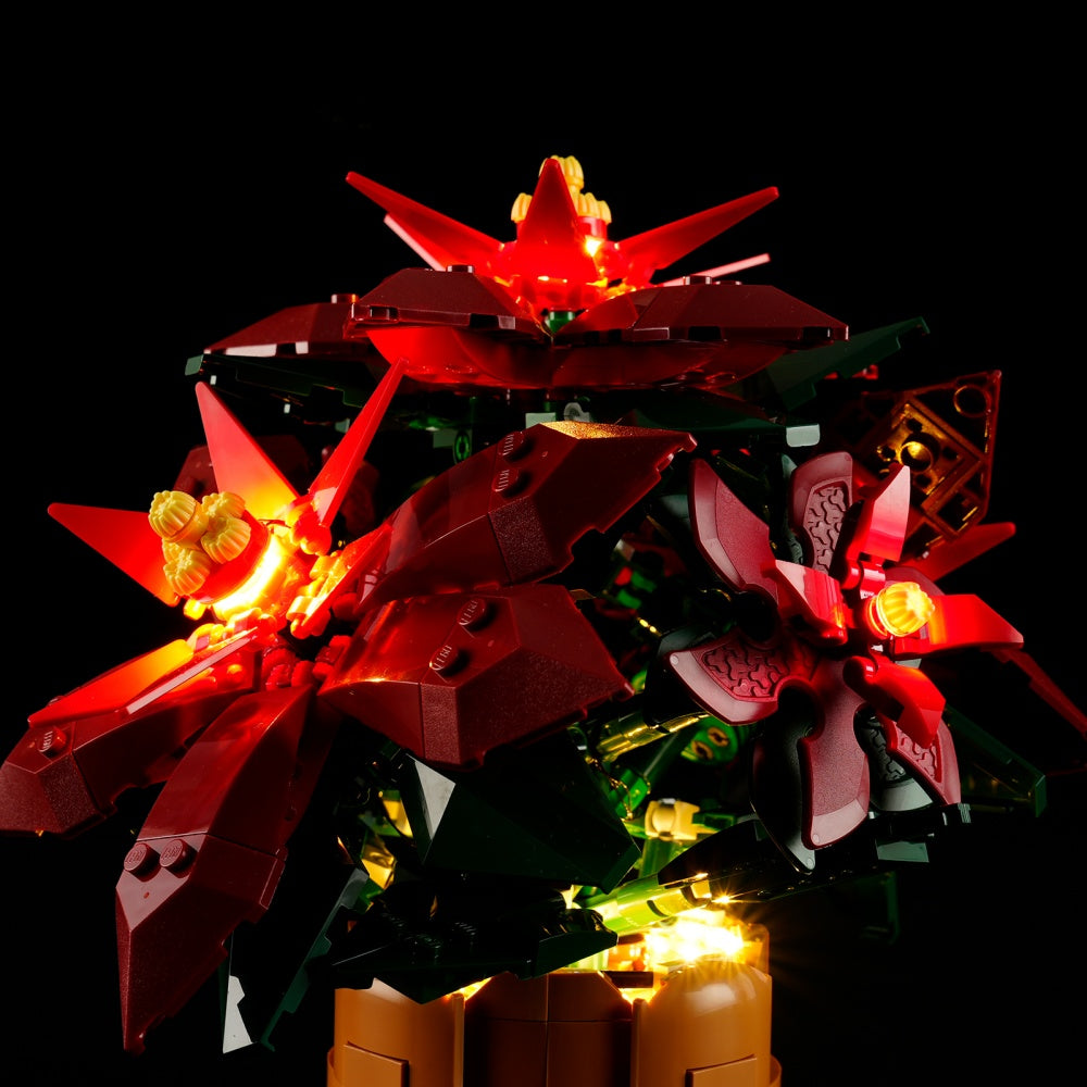 Lightailing Light Kit For LEGO Poinsettia 10370 -6