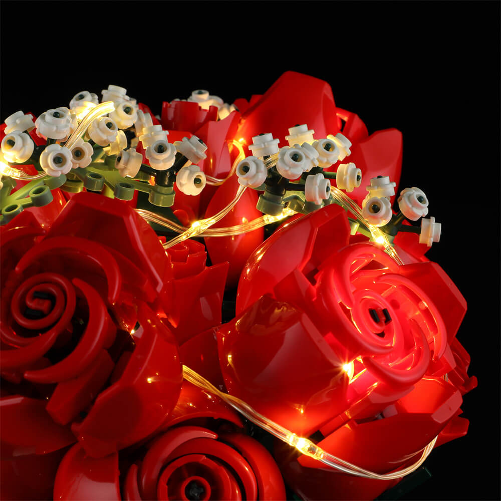 Beleuchtungsset für Bouquet of Roses 10328 - Briksmax 2.0 (Musikversion)