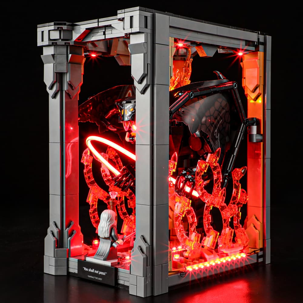 Lightailing Light Kit For LEGO The Lord of the Rings: Balrog Book Nook #10367 -7