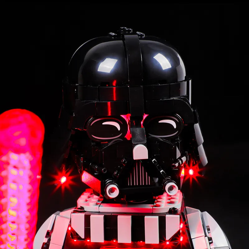 Light kit for Up-Scaled Darth Vader Minifigure 75461 - Briksmax